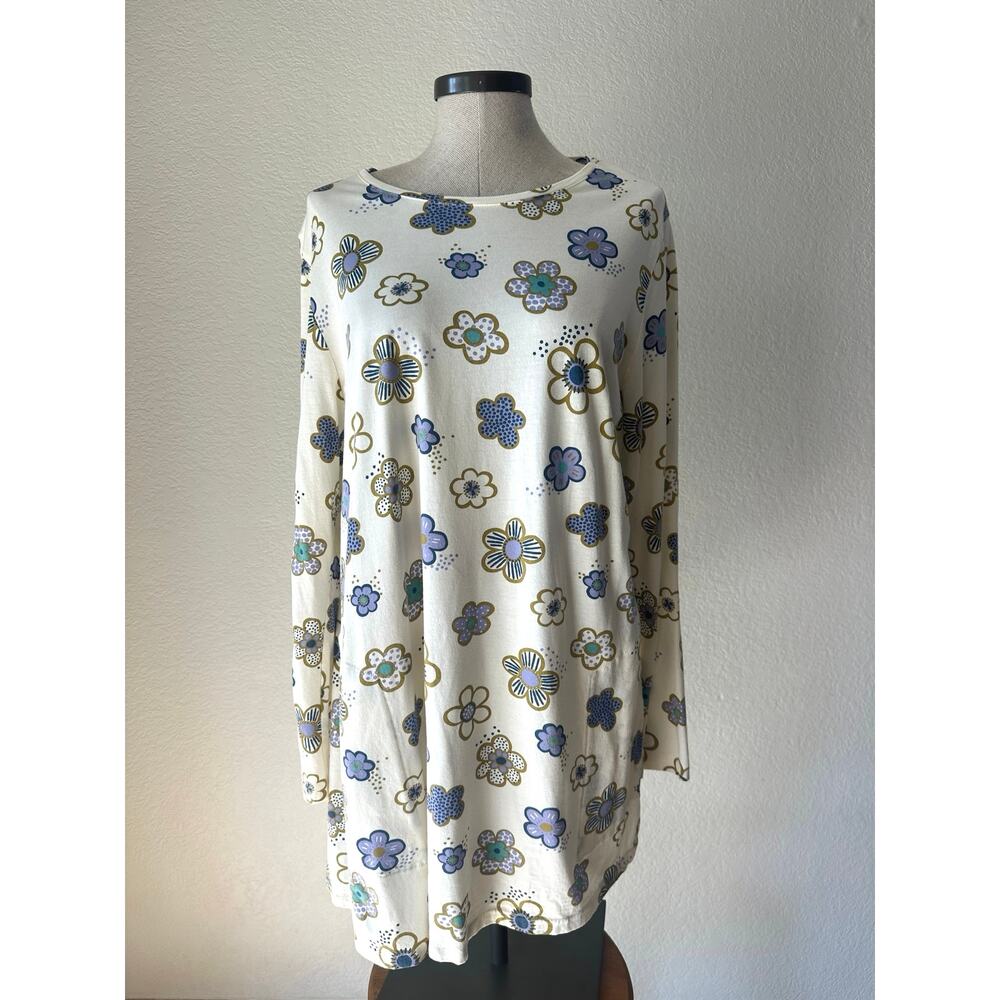 Gudrun Sjödén Aria Lagenlook tunic dress L Organic  Boho Scandinavian Minimal